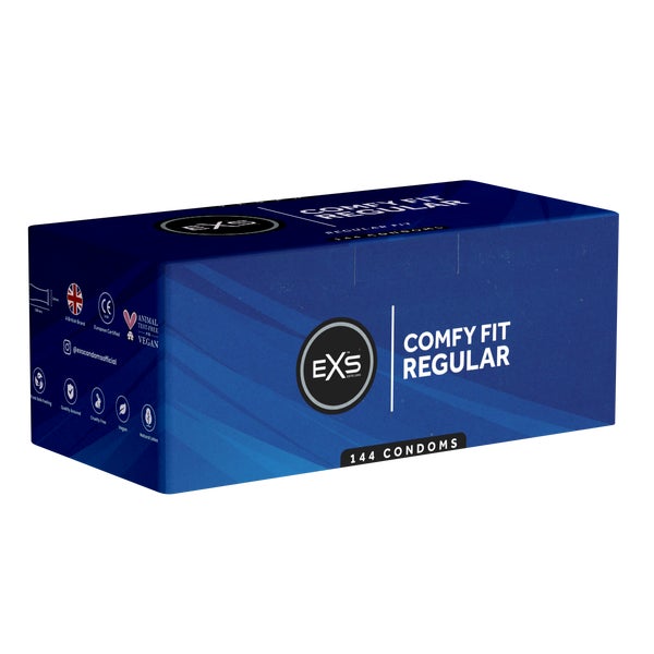 «Comfy Fit» Regular, bequeme Kondome mit 65mm-Kopfteil (144 Kondome) 144 St