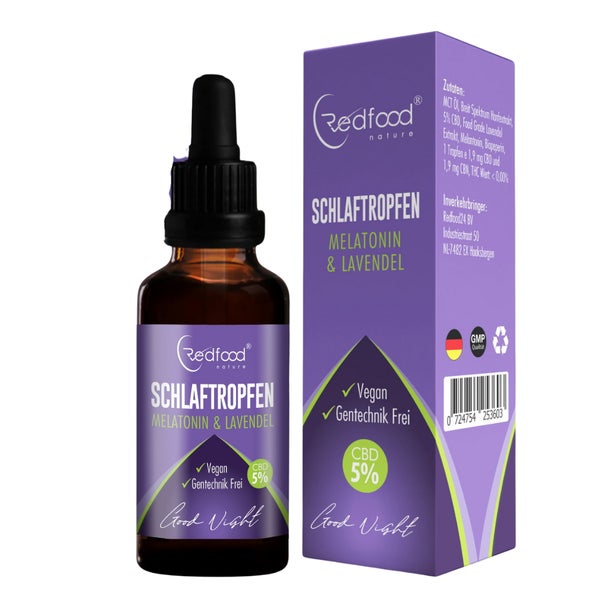 5% CBD Schlaftropfen mit Melatonin & Lavendel 30ml 30 ml