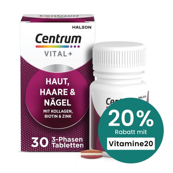 Centrum Vital+ Haut Haare & Nägel Tabletten 30 St