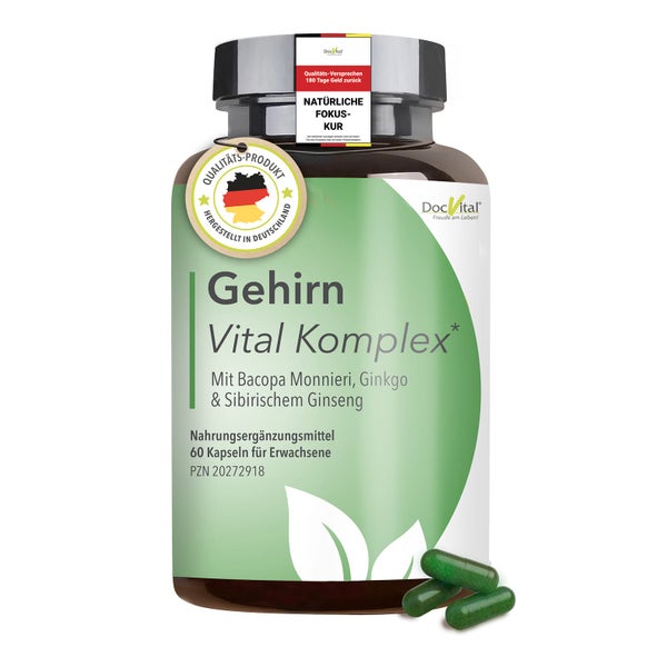 DocVital® Ginkgo & Ginseng 60 Kapseln – Fokus & Gedächtnis 60 St