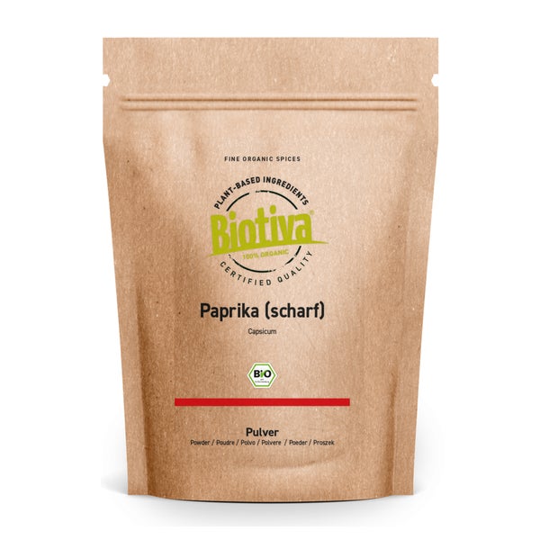 Biotiva Paprika scharf gemahlen Bio 100 g