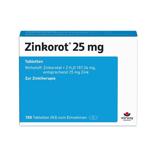 Zinkorot 25 mg Tabletten 100 St