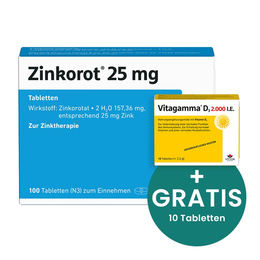 Zinkorot 25 mg Tabletten 100 St