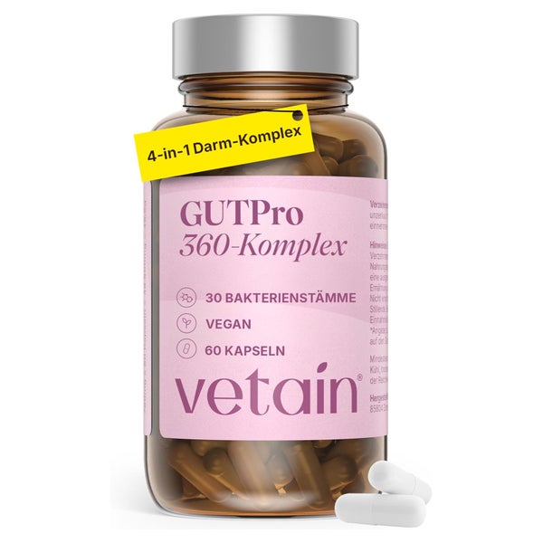 VETAIN GUTPro 360° - Kulturen Komplex für den Darm - vegan 60 St