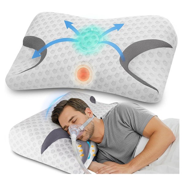 CPAP-Kissen Memory Foam für Seitenschläfer Schlafapnoe Hydom 1 St