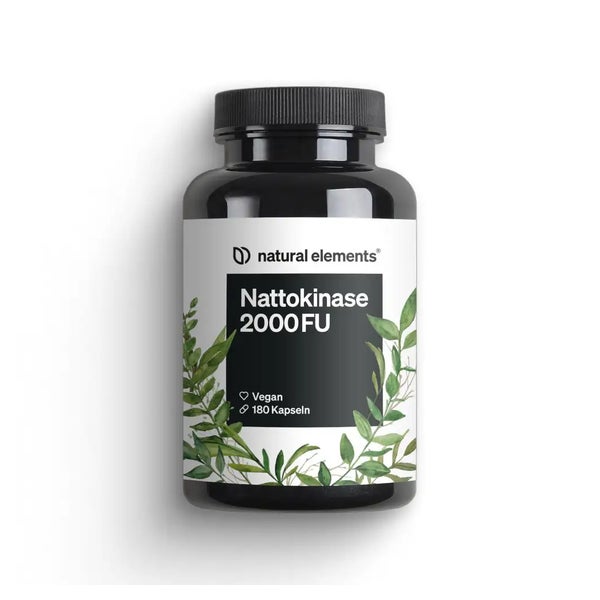 Nattokinase – 180 hochdosierte Kapseln je 100mg (20.000 FU/g) – ohne Gentechnik – vegan, ohne unnötige Zusätze – in Deutschland produziert & laborgeprüft 180 St