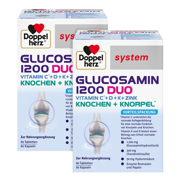 Doppelpack Doppelherz Glucosamin 1200 2X120 St