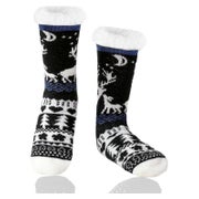 Wintersocken Herren Antirutschsohle Innenfrottee Love Schwar 1 St