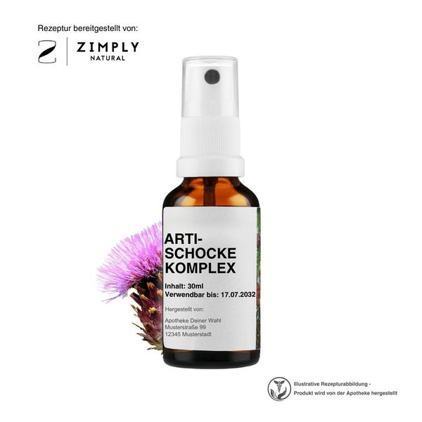 Zimply Natural ARTISCHOCKE KOMPLEX - Pflanzbasierte Rezeptur 30 ml
