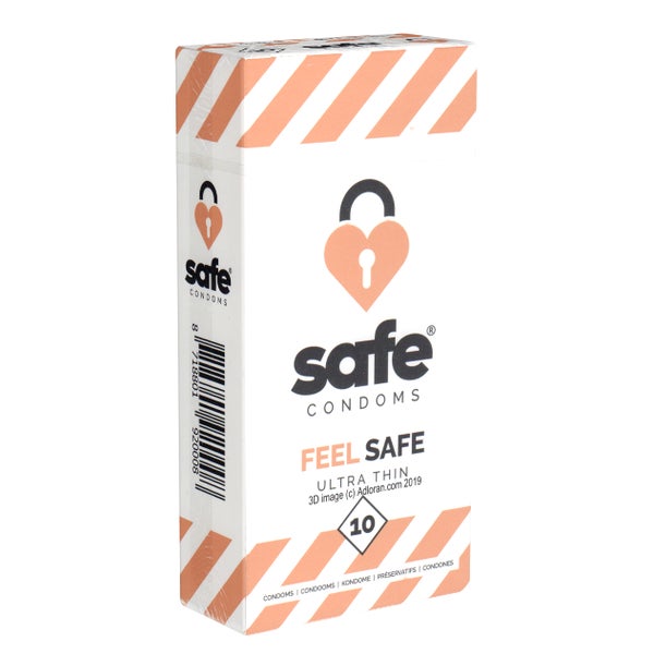 «Feel Safe» 10 ultradünne Kondome, 0,05 mm, 54 mm Breite (10 Kondome) 10 St