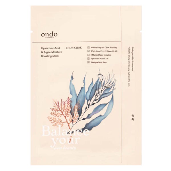 ONDO | Hyaluronic Acid & Algae Moisture Boosting Mask Chok-Chok - 25 g 25 g