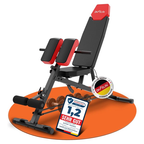 DH FitLife 2026 Premium 6-in-1 Hantelbank Verstellbar 1 St