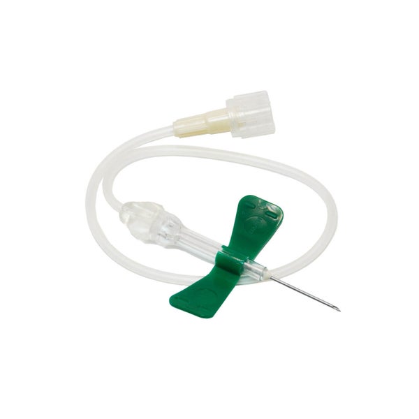 B. Braun Venofix Safety Venenpunktionsbesteck 21G, 19 cm, Grün 1 St