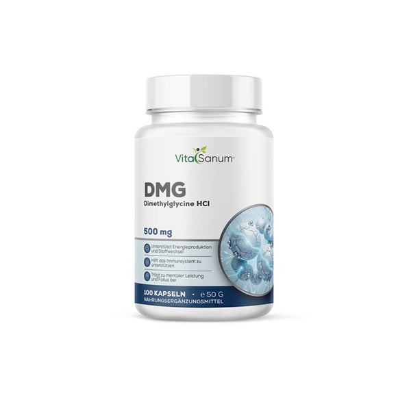 VitaSanum®- DMG (N,N-Dimethylglycine HCl) 500 mg 100 Kapseln 100 St