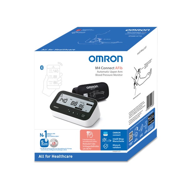Omron M4 Connect Afib Oberarm Blutdruckmessgerät 1 St