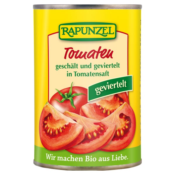 Rapunzel - Tomaten geviertelt 400 g