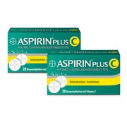 Produktabbildung: Aspirin® Plus C Brausetabletten Doppelpack 2X20 St
