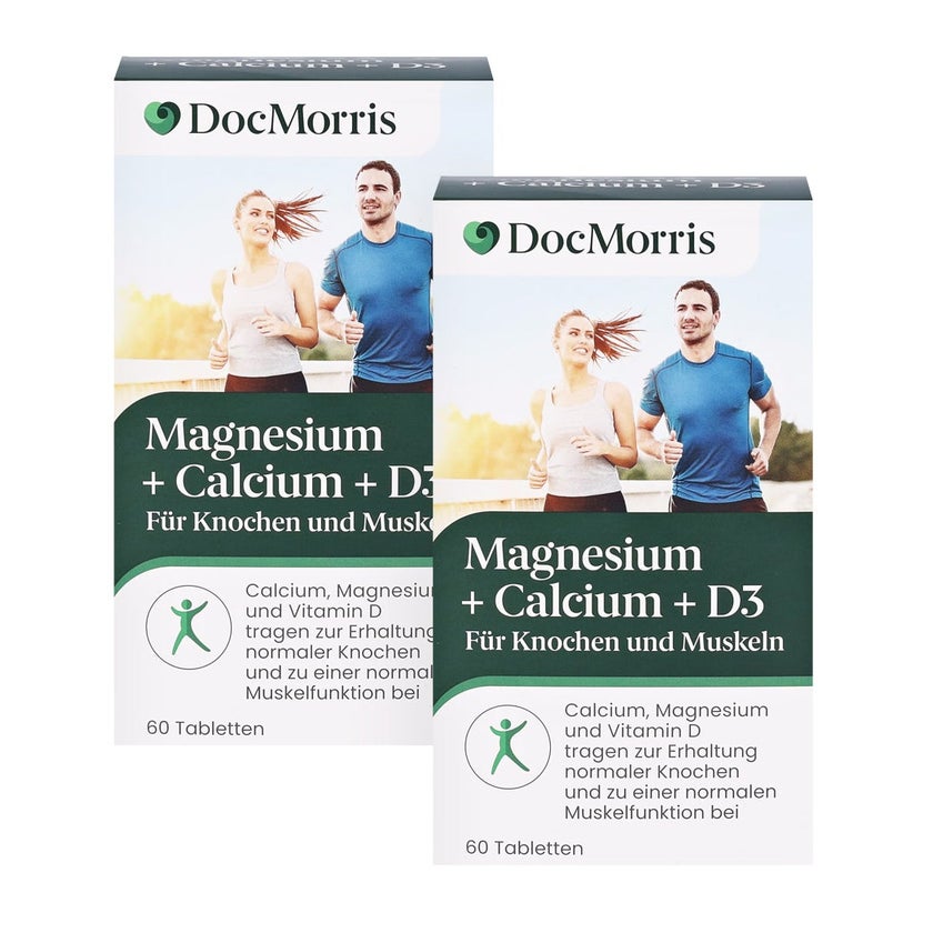 DocMorris Magnesium + Calcium + D3 Doppelpack 2X60 St