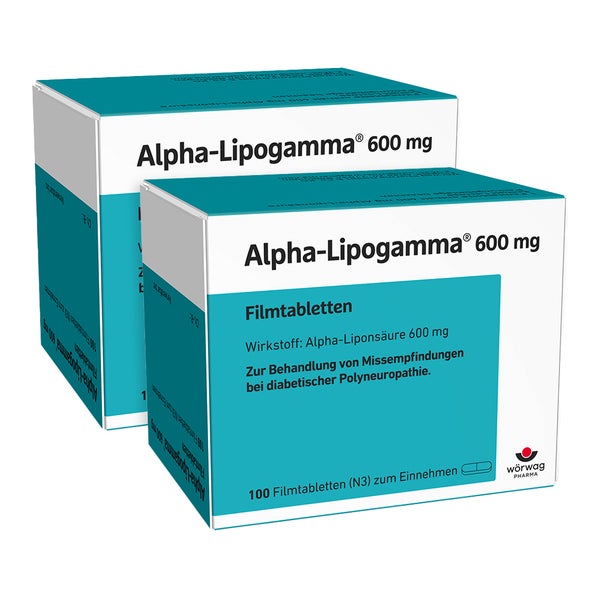 Alpha Lipogamma 600 mg Doppelpack 2X100 St