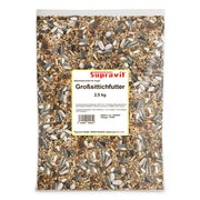 Supravit Großsittichfutter - Körnermischung für Großsittiche - Großsittich Vogelfutter mit Sonnenblumenkerne - Körnerfutter für Sittiche - enthält wichtige Nährstoffe & Mineralien 2,5 kg
