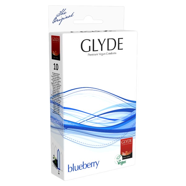 «Blueberry» - 10 vegane Kondome mit Blaubeer-Aroma (10 Kondome) 10 St