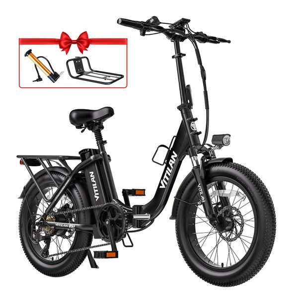 Vitilan U3 E-Bike mit 20"-Fatbike-Reifen und 48V 13Ah Akku 1 St