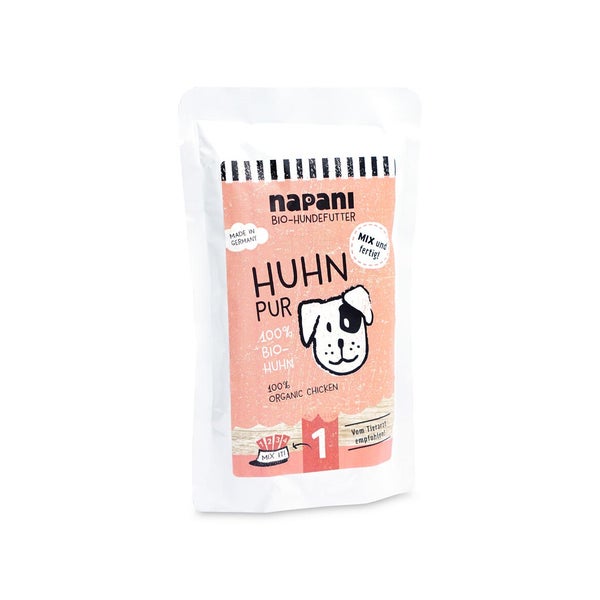 Bio-Nassfutter für Hunde, Huhn pur 150 g