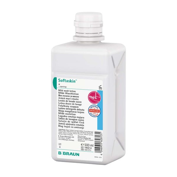 B. Braun Waschlotion Softaskin, angenehmer Duft - 0,5 Liter – Spenderflasche 500.0 ml