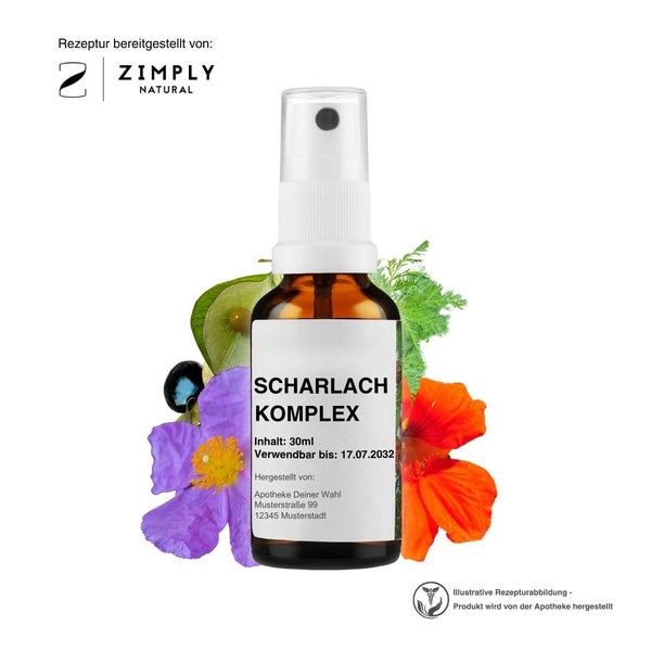 Zimply Natural SCHARLACH KOMPLEX - Pflanzbasierte Rezeptur 30 ml