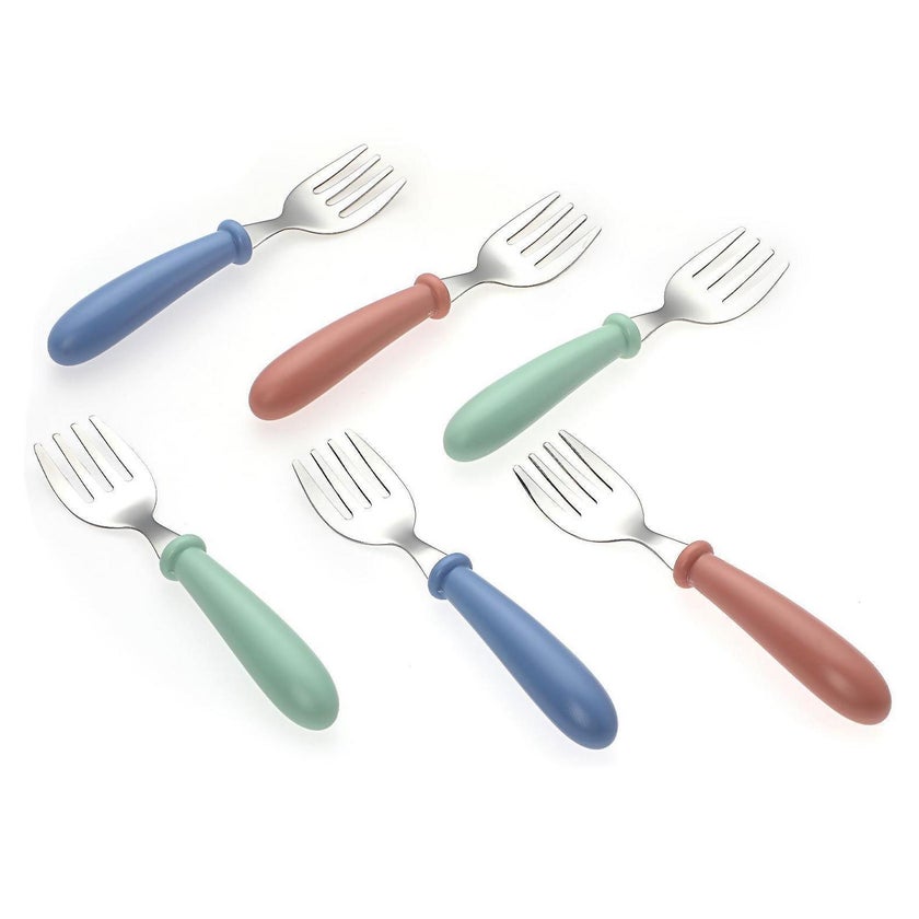 Besteck Set 6 Teile Edelstahl mit Silikongriff 1 St günstig kaufen