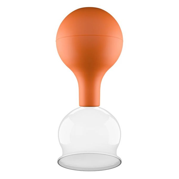 Pulox Schröpfglas aus Echtglas mit Saugball - 52mm in Braun 1 St