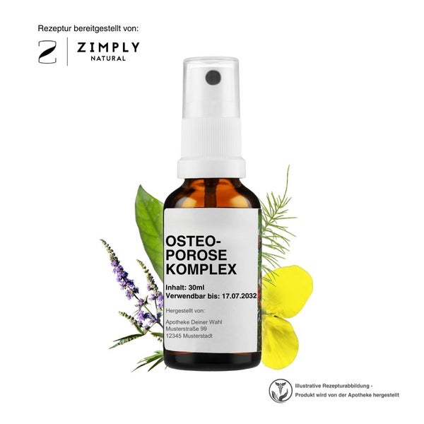 Zimply Natural OSTEOPOROSE KOMPLEX - Pflanzbasierte Rezeptur 30 ml
