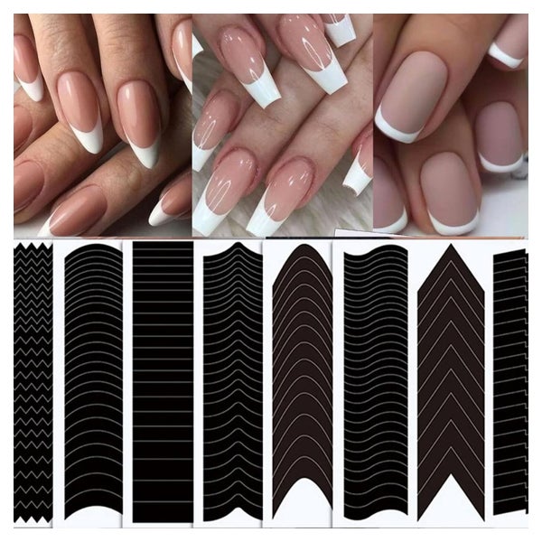 UNIQ French Manicure Schablonen & Nail Art Sticker