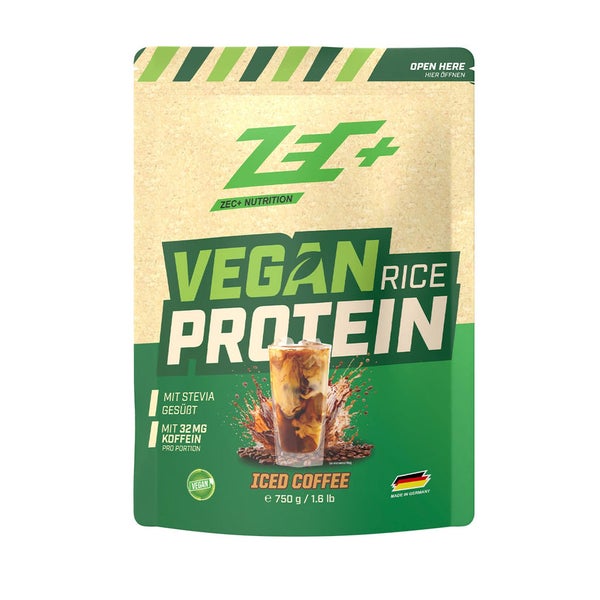 ZEC+ VEGAN RICE PROTEIN Eiskaffee 750 g