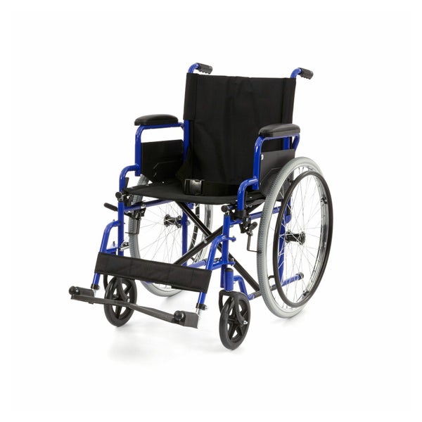 Romed manueller faltbarer Rollstuhl "Dynamic", blau 1 St