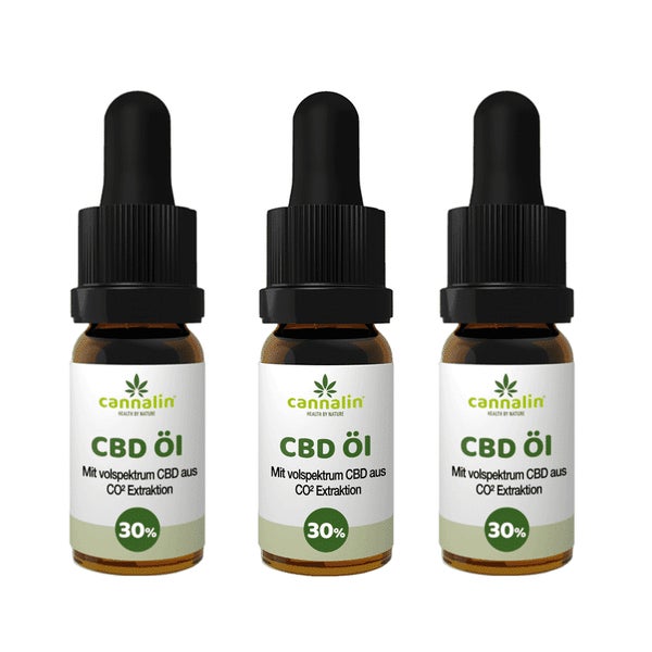 Cannalin - 3x CBD Öl Vollspektrum - 30% 30 ml