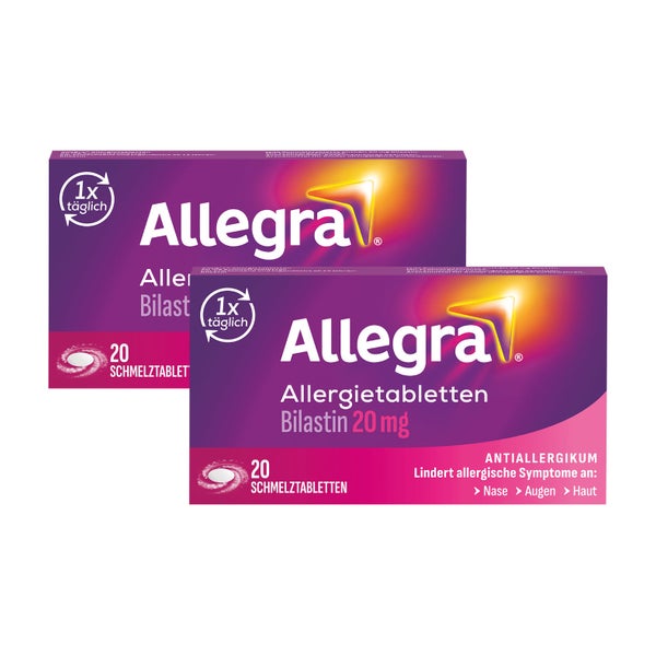 Allegra® Allergie-Schmelztabletten Doppelpack 2X20 St