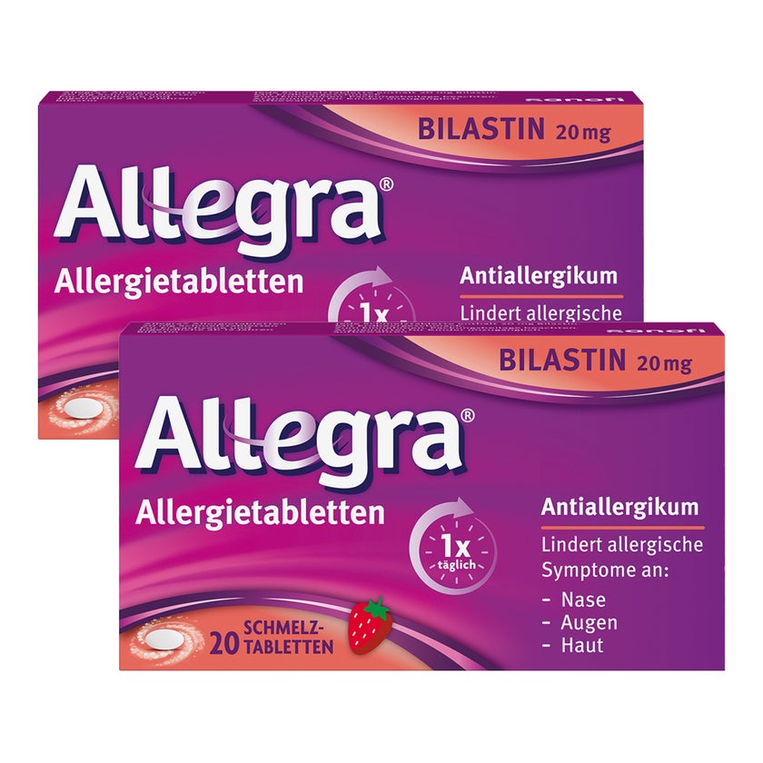 Allegra Schmelztabletten Doppelpack 2X20 St