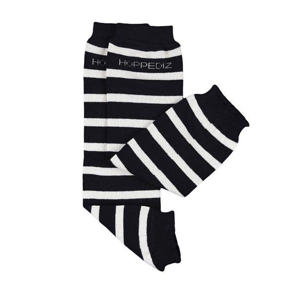 Bio-Babystulpen schwarz/natur gestreift