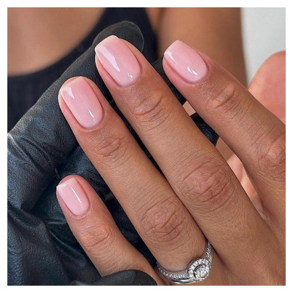 Kunstnägel Press on Kurz Squoval Nude Jelly Nagelkleber AZ1 1 St