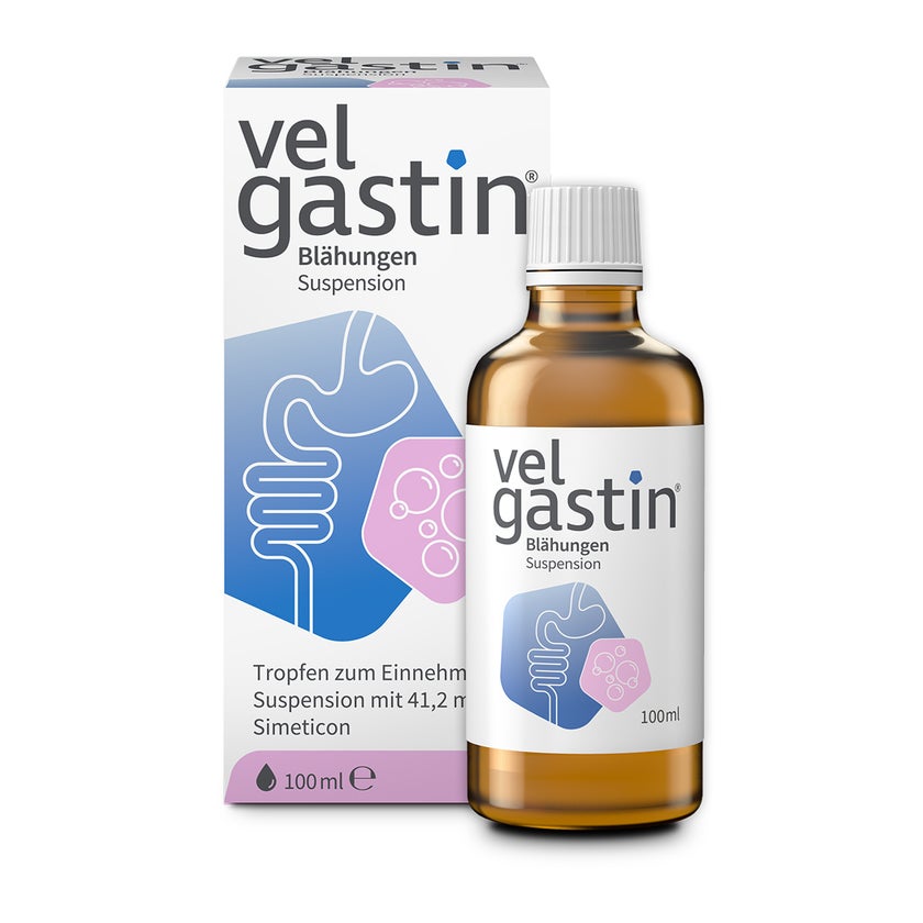 Velgastin Blähungen Suspension zum Einne 100 ml