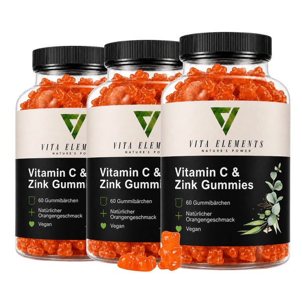 Vita Elements Vitamin C & Zink Gummies 3 x 60 St