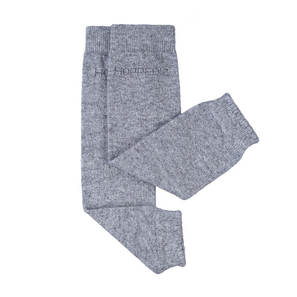 Merino-Babystulpen uni grau-melange