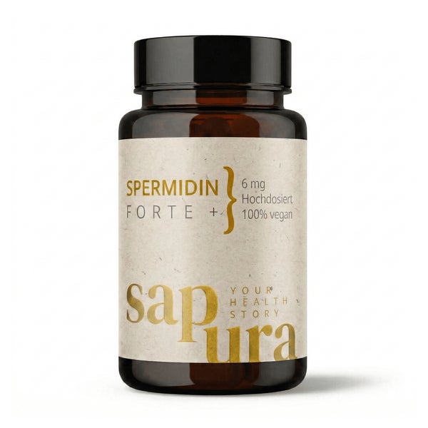 Spermidin Kapseln 6mg aus Weizenkeimextrakt | Hochdosiert 60 St