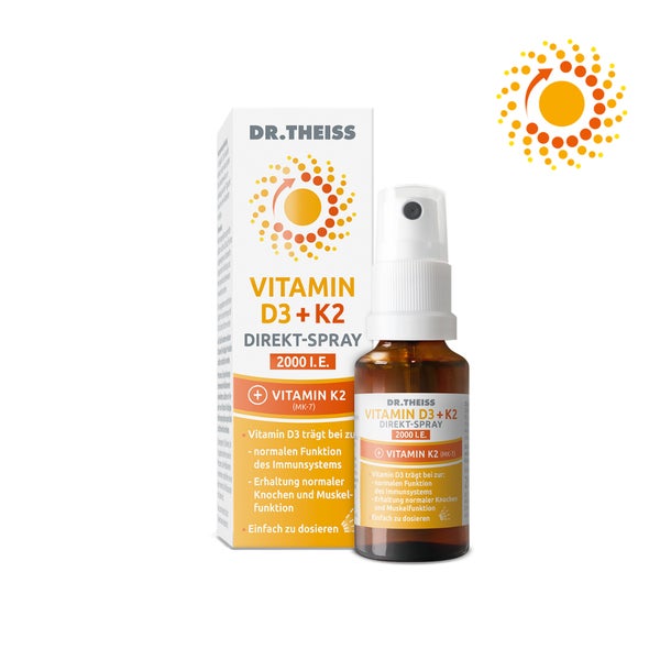 Dr. Theiss Vitamin D3 + K2 Direkt-Spray 2000 i.E. 20 ml
