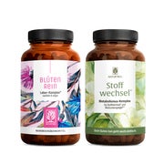 Produktabbildung: Fettstoffwechsel-Paket: Mariendistel, Artischocke + Cholin & Metabolismus Komplex in einem veganen Bundle - BLÜTENREIN & STOFFWECHSEL - NATURTREU® 151.9 g