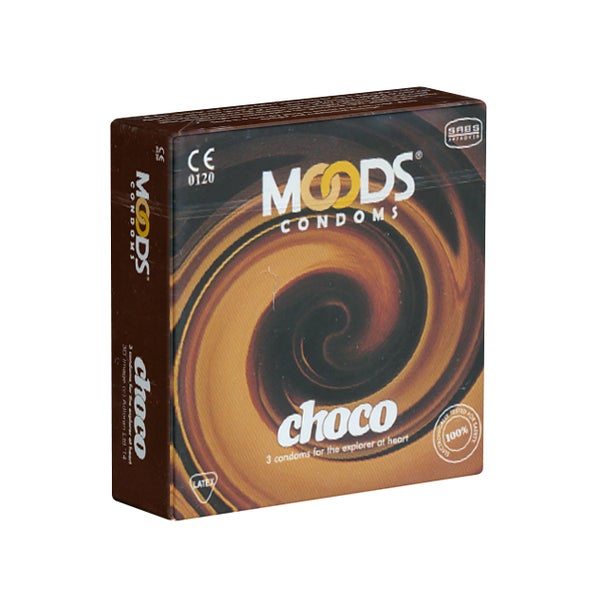 «Choco» 3 Stück, 53 mm, Schoko-Aroma, rosa, zylindrisch (3 Kondome) 3 St
