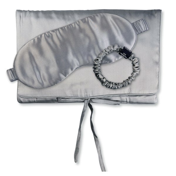 TRAVEL SET BEAUTY S Tasche, Schlafmaske & Scrunchie S aus Seide