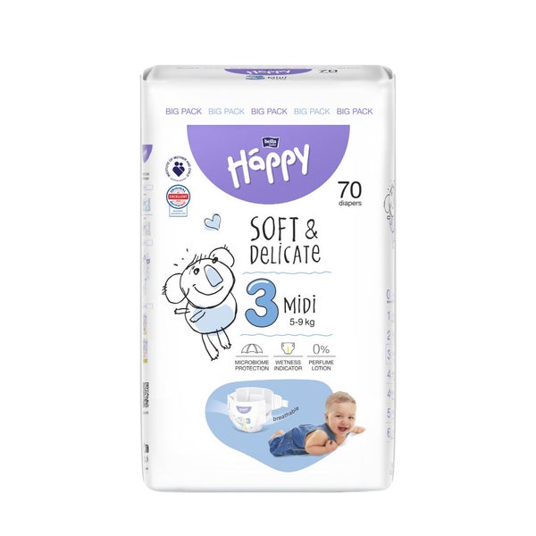 Bella Baby Happy Windeln Gr.3 Midi 5-9 Kg 6X50 St