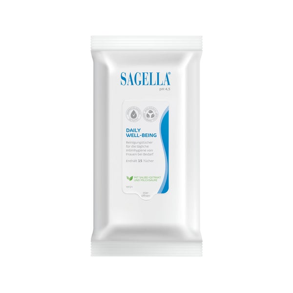 Sagella pH 4,5 Reinigungstücher 15 St